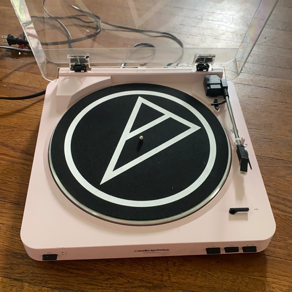 Pink audio technica turntable!
